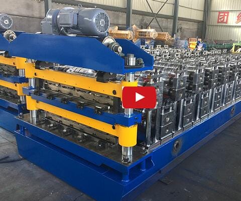 steel roof wall panel roll forming machine