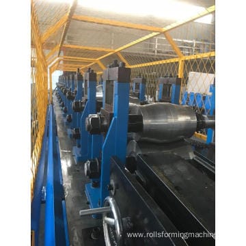 Small hat post roll forming machine